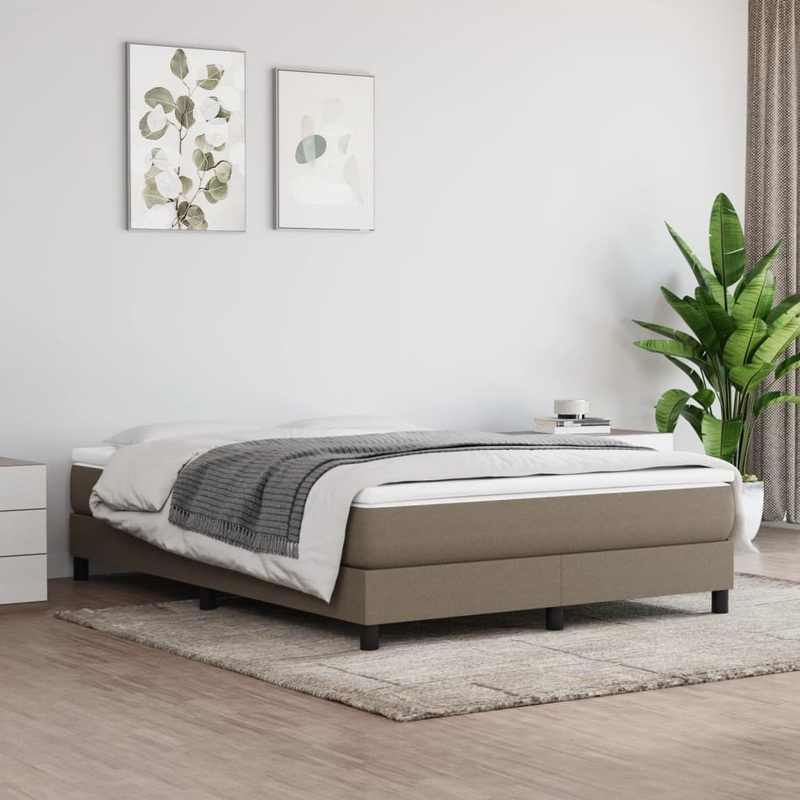 Matelas de lit  ressorts ensachs Taupe 140x200x20 cm Tissu