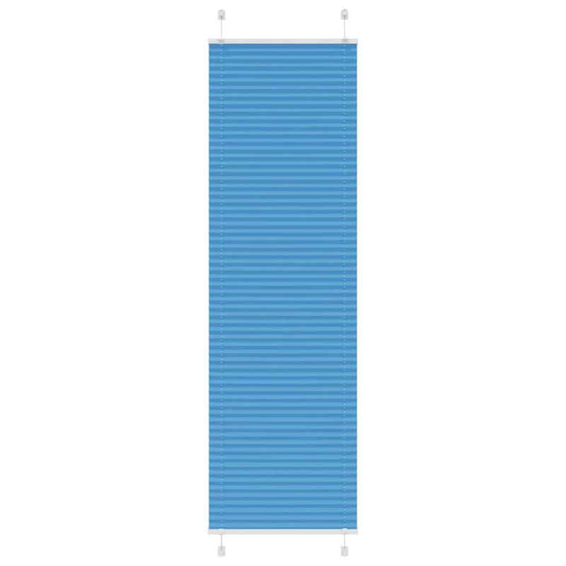 Store pliss bleu 60x200 cm largeur du tissu 59,4 cm polyester