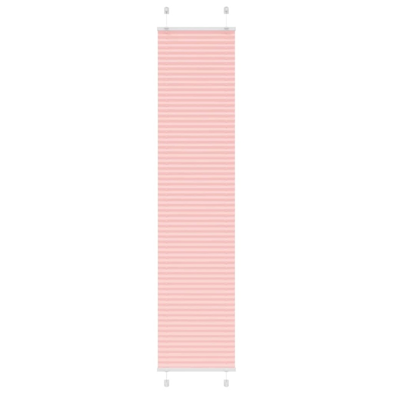 Store pliss rose 45x200 cm largeur du tissu 44,4 cm polyester