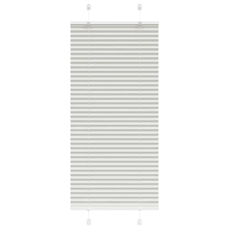 Store pliss gris clair 55x150 cm largeur du tissu 54,4 cm