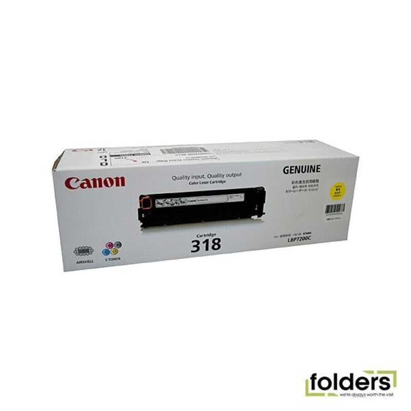 Canon CART318 Yellow Toner