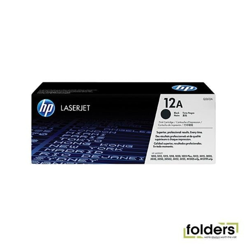 HP #12A Black Toner Q2612A