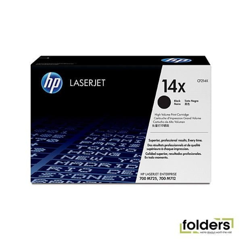 HP #14X Black Toner CF214X