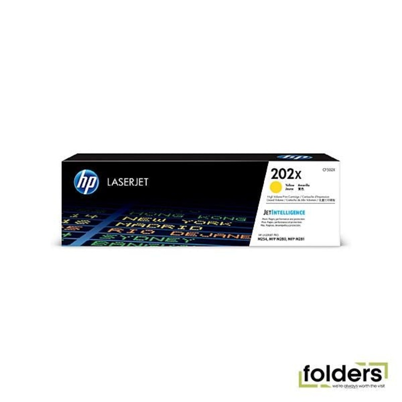 HP #202X Yellow Toner CF502X