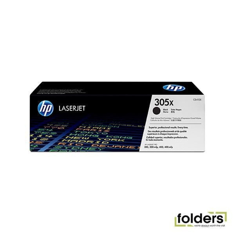 HP #305X Black Toner CE410X