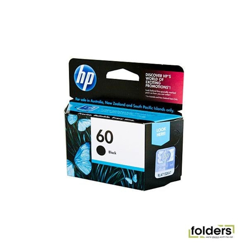 HP #60 Black Ink CC640WA