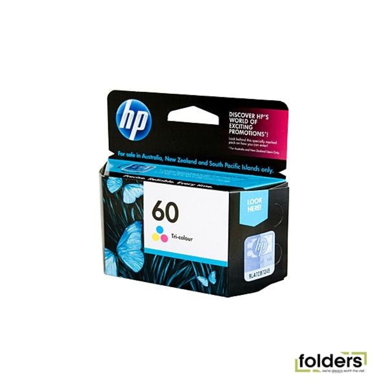 HP #60 Tri Colour Ink CC643WA