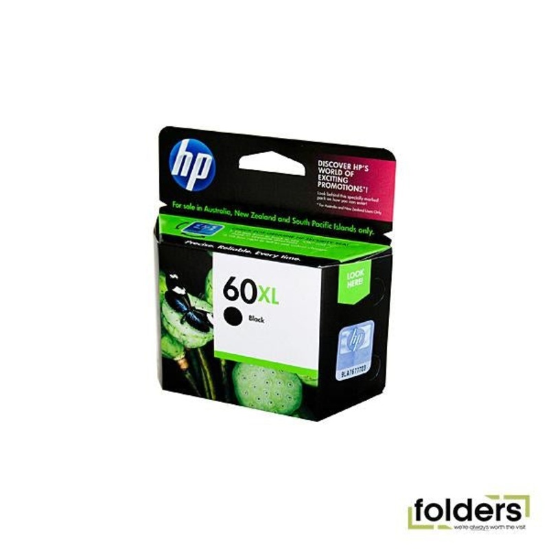 HP #60XL Black Ink CC641WA