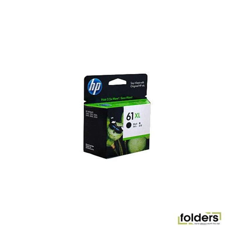 HP #61XL Black Ink CH563WA