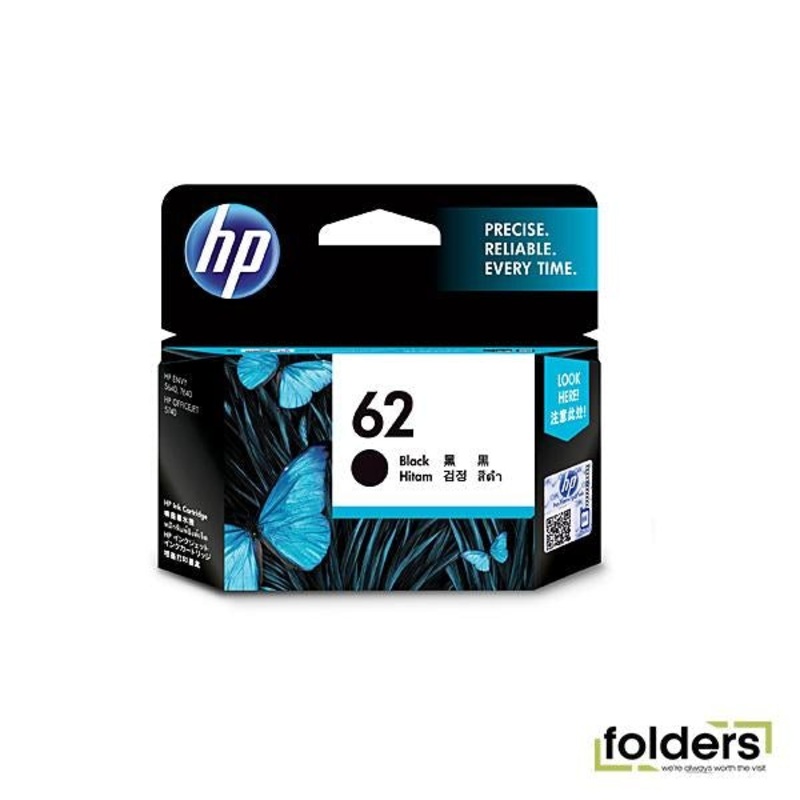 HP #62 Black Ink C2P04AA