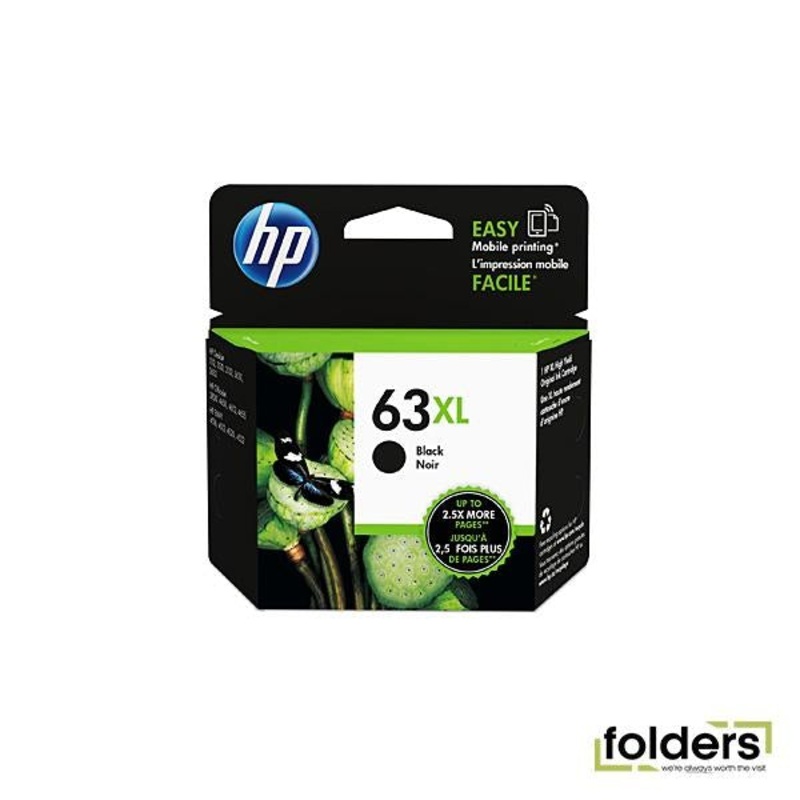 HP #63XL Black Ink F6U64AA
