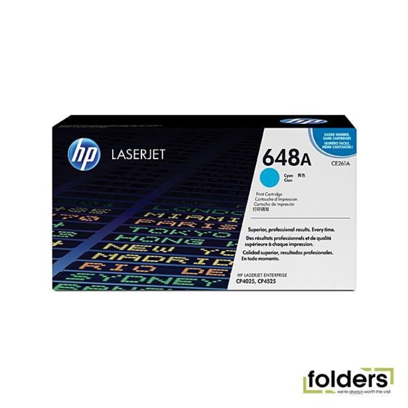 HP #648A Cyan Toner CE261A
