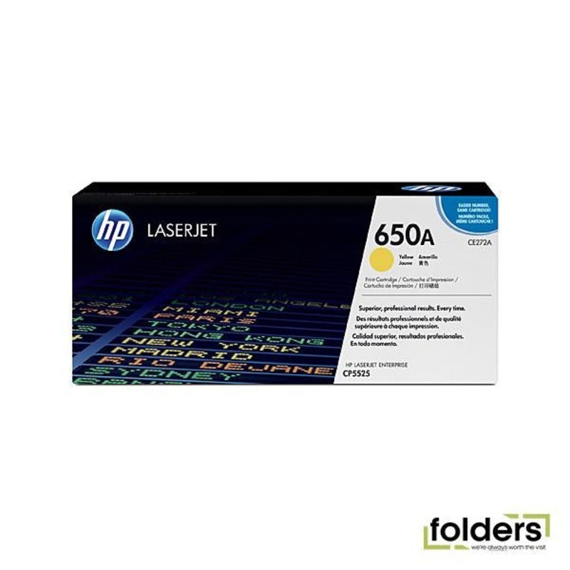 HP #650A Yellow Toner CE272A