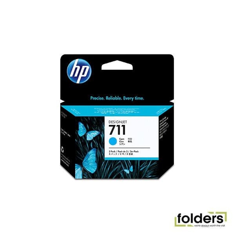 HP #711 29ml Cyan Ink CZ130A