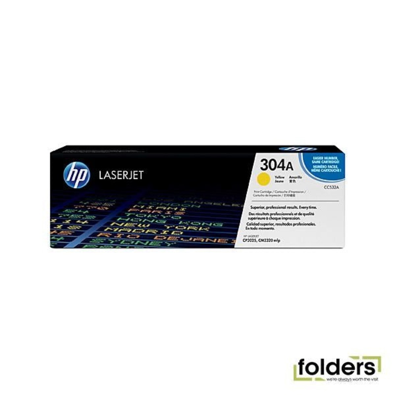 HP #304A Yellow Toner CC532A