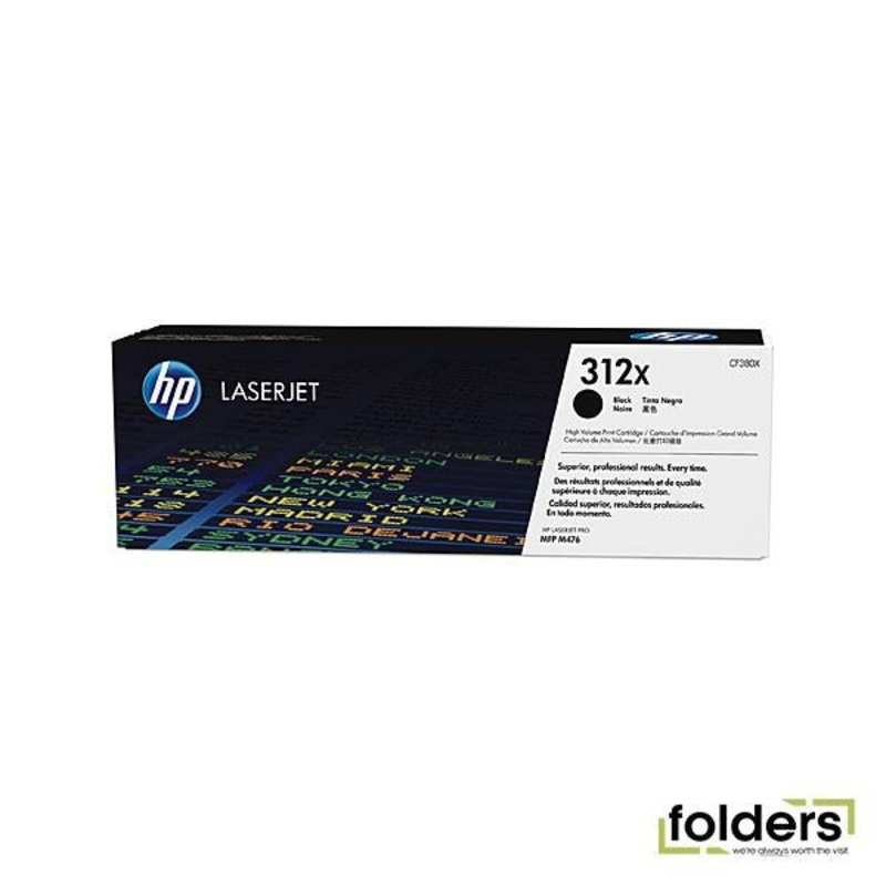 HP #312X Black Toner CF380X