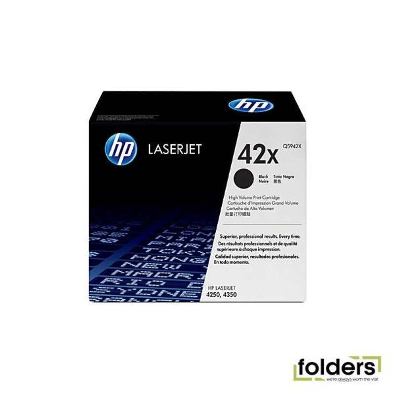 HP #42X Black Toner Q5942X