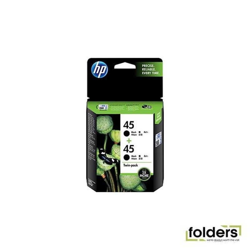 HP 45 Black Ink Twin Pk CC625AA