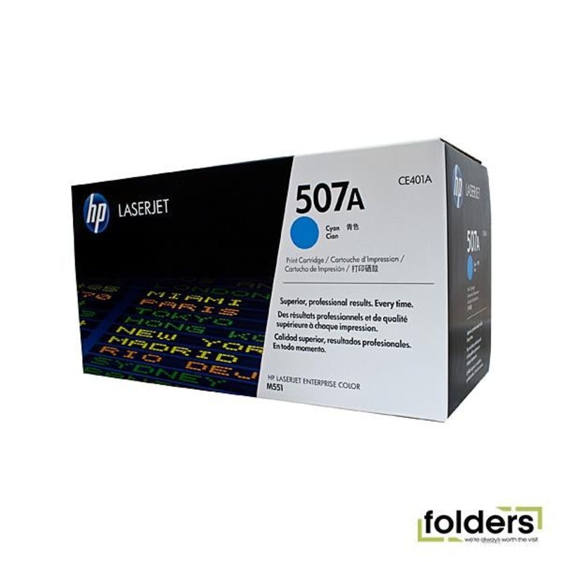 HP #507A Cyan Toner CE401A