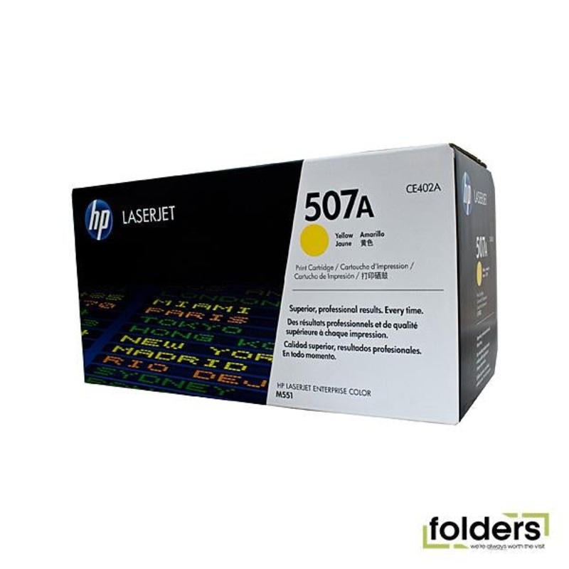 HP #507A Yellow Toner CE402A