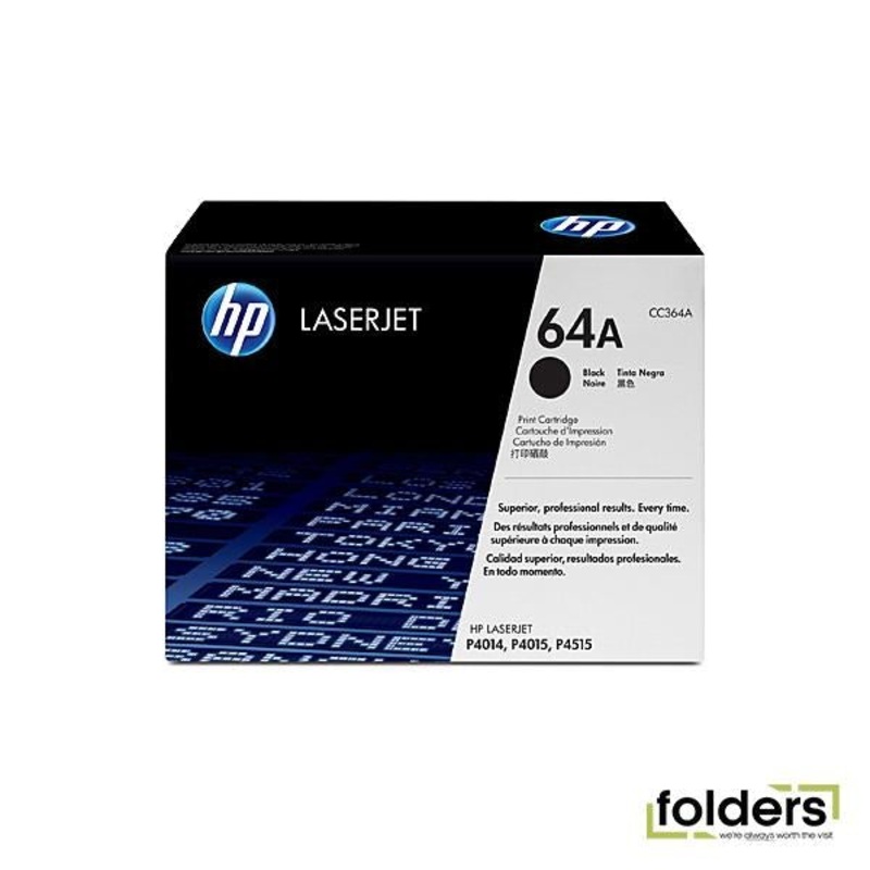 HP #64 Black Toner CC364A