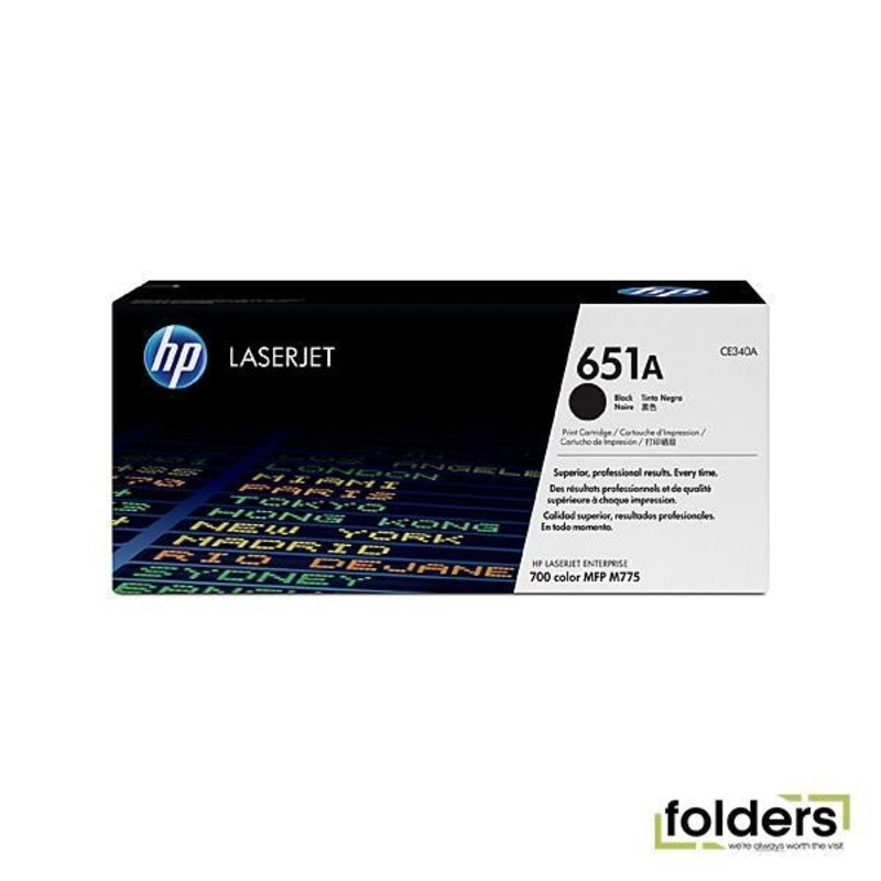 HP #651A Black Toner CE340A