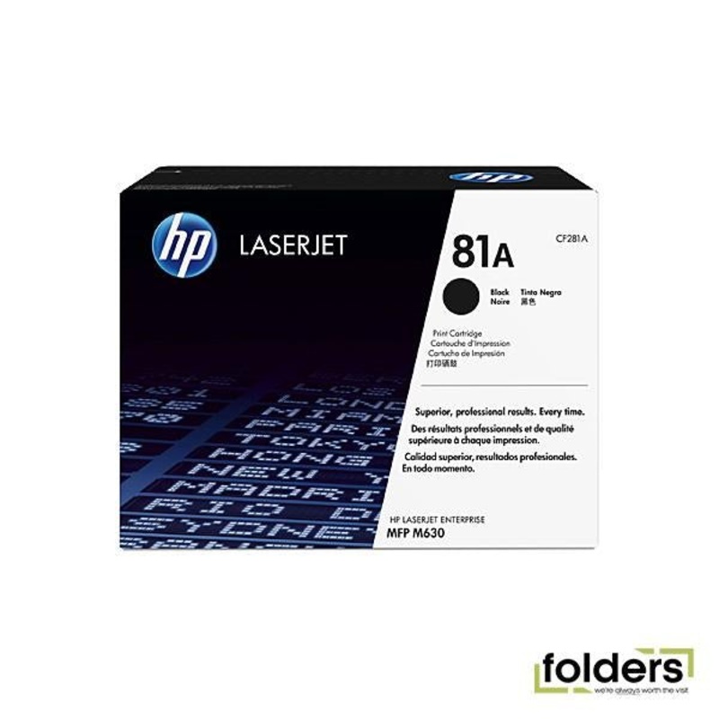 HP #81A Black Toner CF281A
