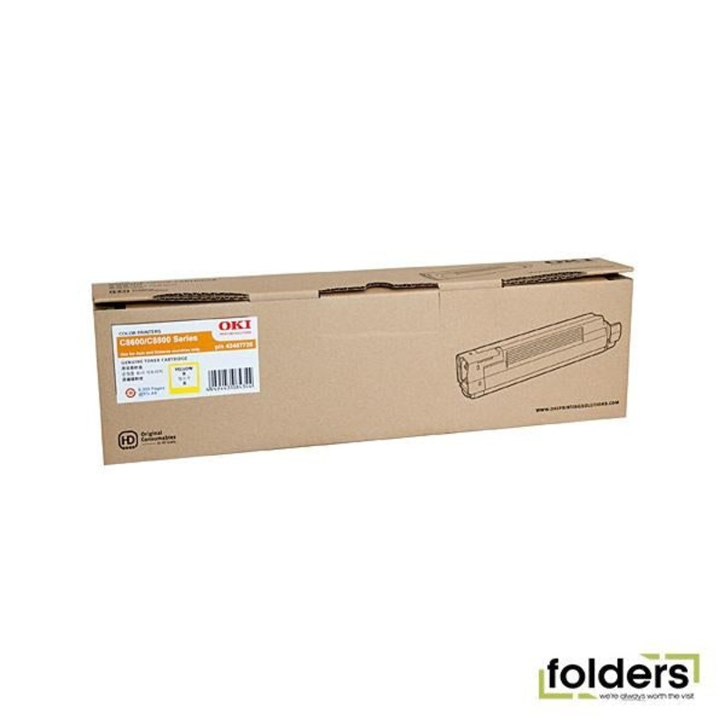 Oki C8600 HY Yellow Toner