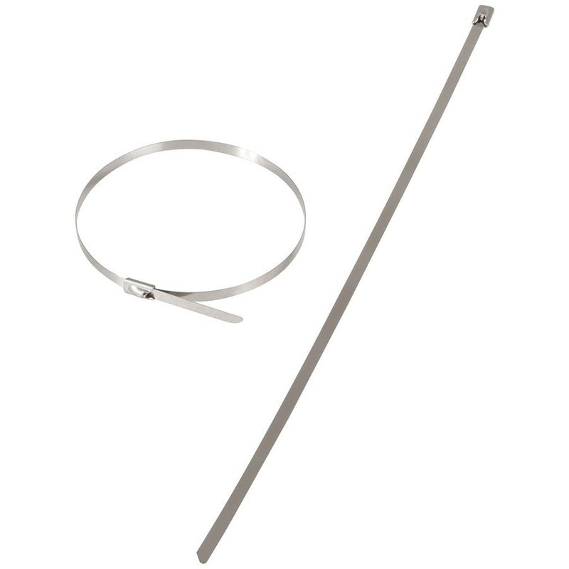 290 x 4.6mm Stainless Steel Cable Ties - 10pk