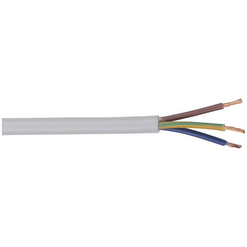 Flexible Three Core Mains Cable - Sold per metre