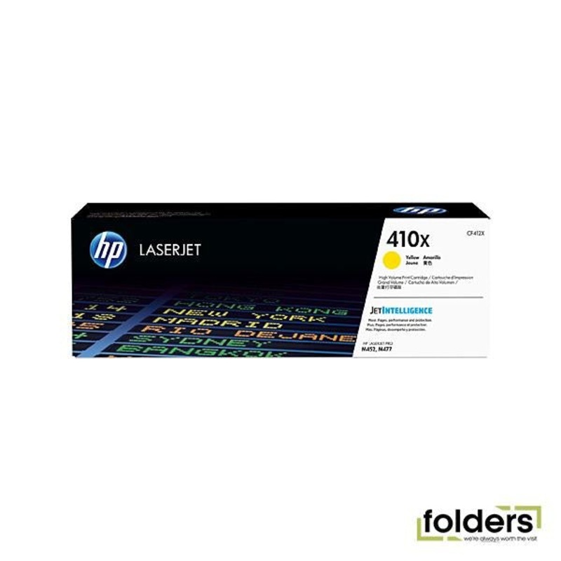 HP #410X Yellow Toner CF412X