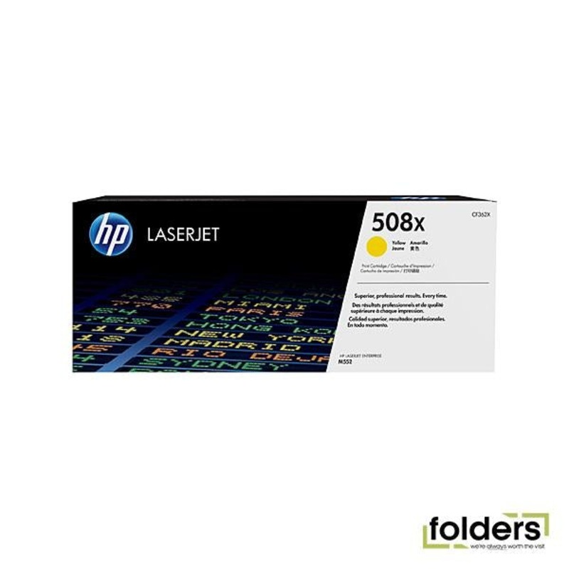 HP #508X Yellow Toner CF362X