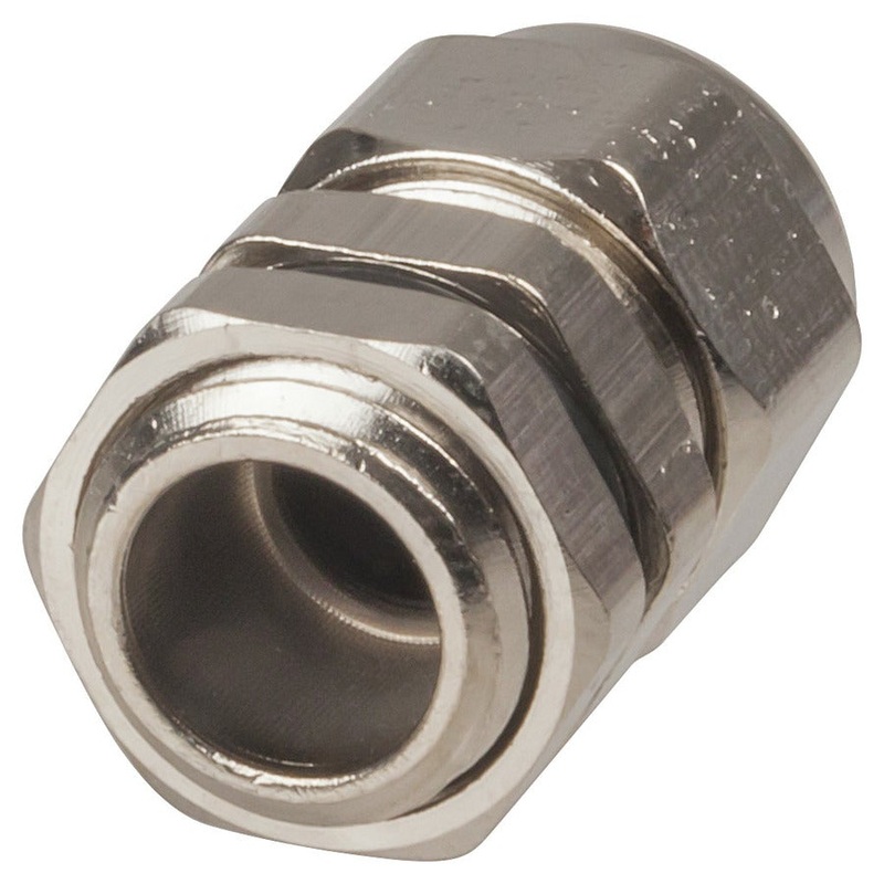 IP68 Nickel Plated Copper Cable Glands 3 to 6.5mm - 2 Pack