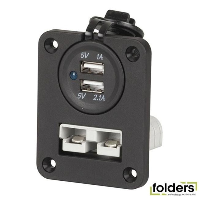 Panel mount with anderson 50a connector and usb socket