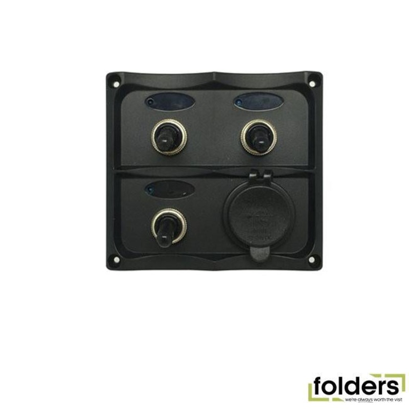 3 switch panel with dual usb 4.2a socket