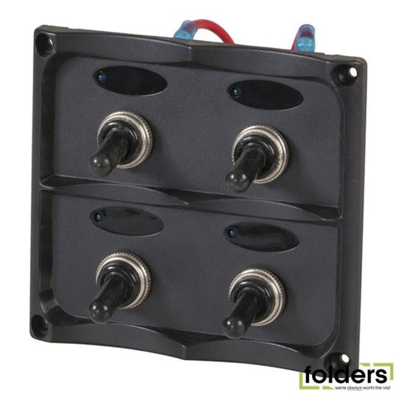 4 gang switch panel with led indicators