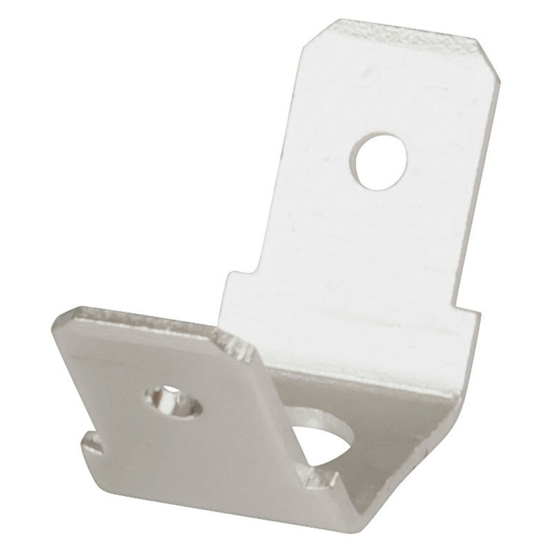 6.3mm Chassis Mount Double Spade Connectors - Pack of 8