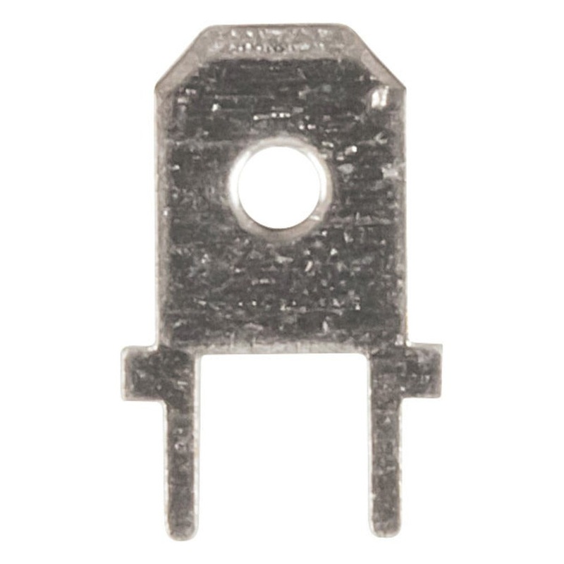 6.3mm Vertical PCB Spade Connectors - Pack of 8