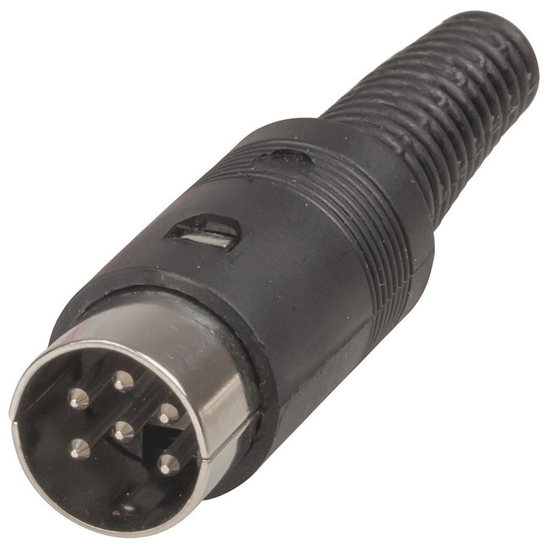 6 Pin DIN Line Plug PP0308