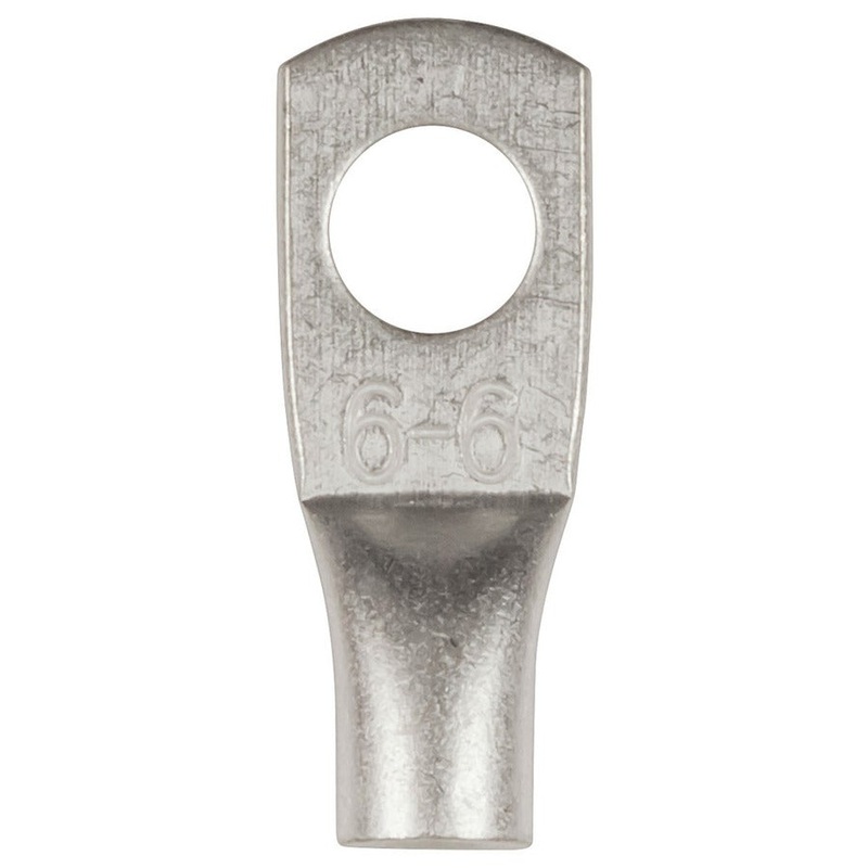 6mm Non-Insulated Eye Terminal 6mm2 - Pk 8