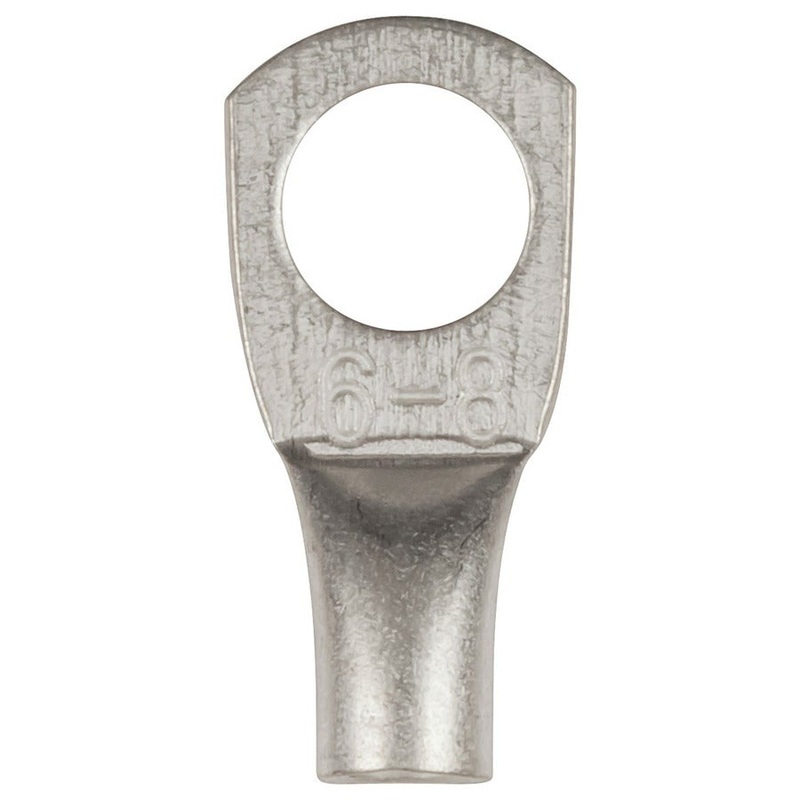 8mm Non-Insulated Eye Terminal 6mm2 - Pk 8