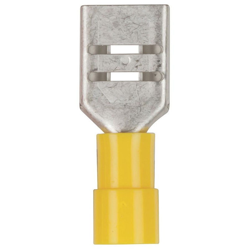 9.5mm Female Spade - Yellow - Pk.4