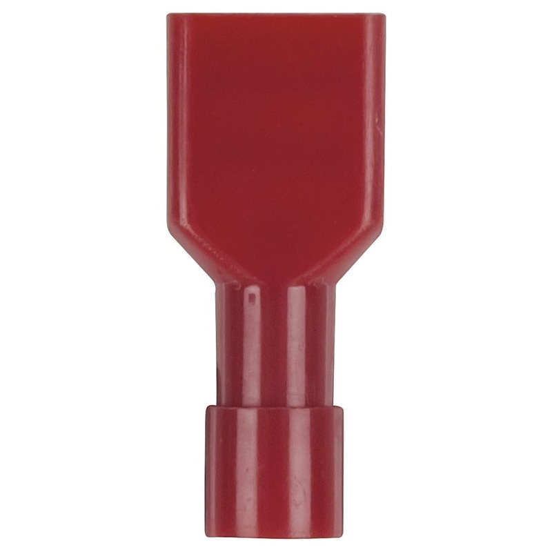 Fully Insulated Female Spade - Red - Pk.8