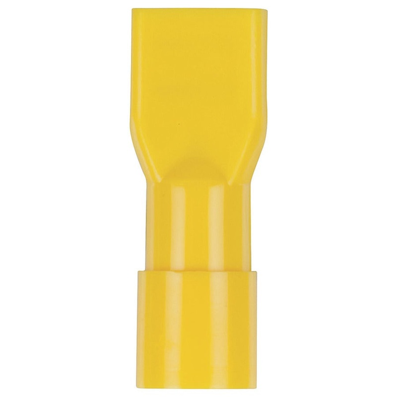 Fully Insulated Female Spade - Yellow - Pk.8