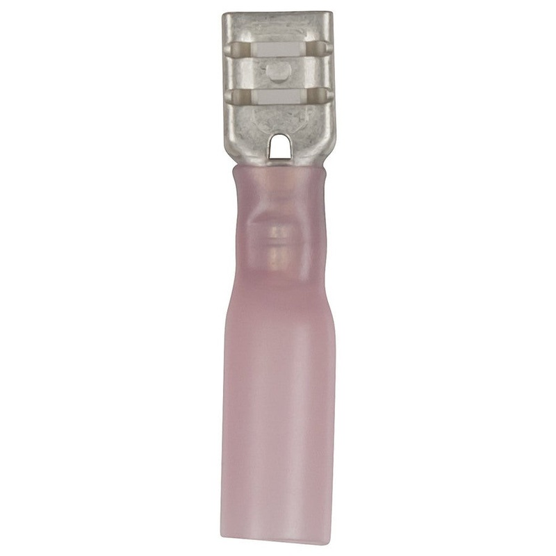 Mini Female Spade Connectors - Red (Pack of 8)