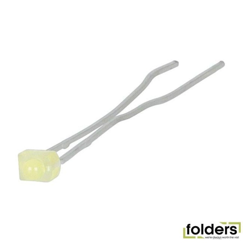 Yellow 2mm led 270mcd tower type diffused