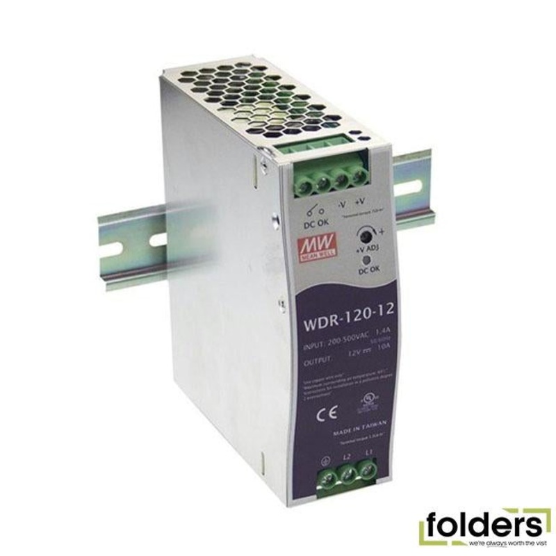 24vdc 5a din rail mount psu