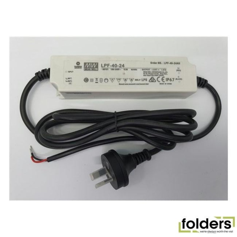 40w 24v 1.67a ip67 led driver