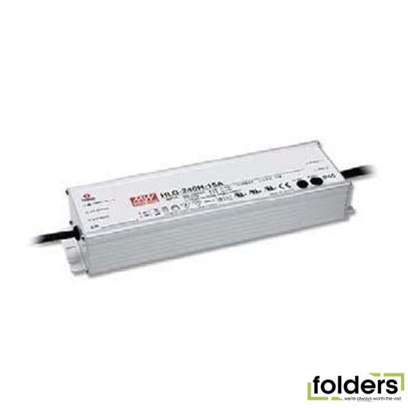 Meanwell 12vdc 16a ip67 power supply dimmable with control wire adjustment