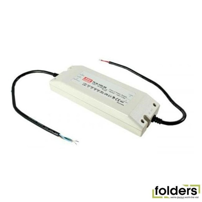 Meanwell 24vdc 4a ip64 led power supply with plastic case